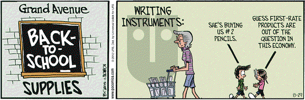 Grand Avenue on Wednesday August 29, 2012 Comic Strip