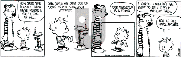 Calvin and Hobbes - Thursday May 12, 1988 Comic Strip