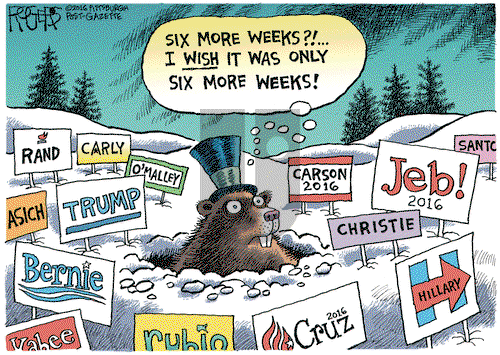 Rob Rogers on Tuesday February 2, 2016 Comic Strip