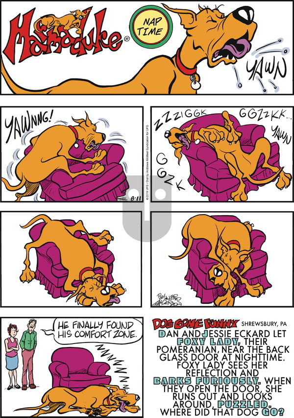 Marmaduke on Sunday August 11, 2019 Comic Strip