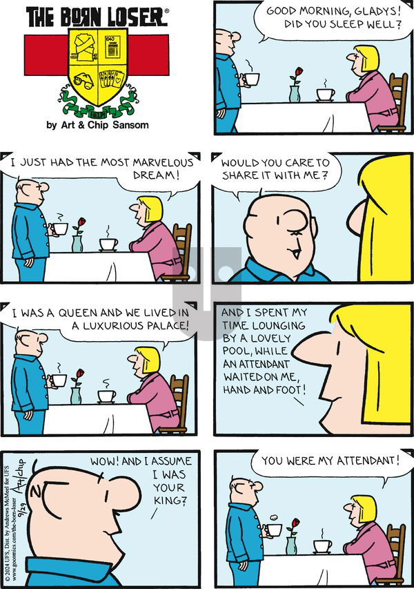 The Born Loser on Sunday September 29, 2024 Comic Strip
