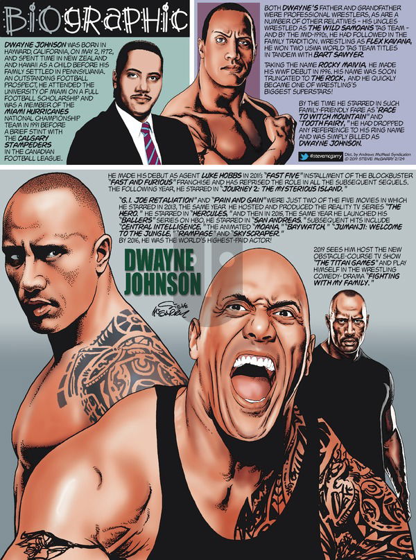 Biographic on Sunday February 24, 2019 Comic Strip