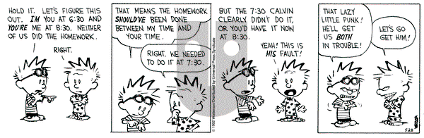 Calvin and Hobbes on Thursday May 28, 1992 Comic Strip
