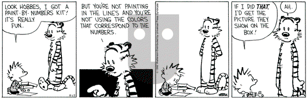 Calvin and Hobbes on Tuesday November 17, 1992 Comic Strip