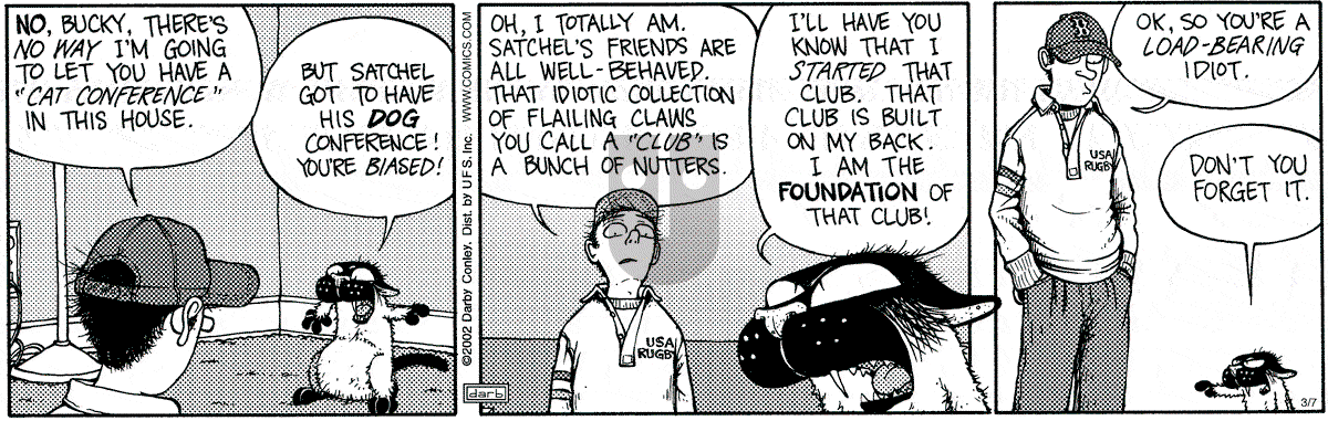 Get Fuzzy - Thursday March 7, 2002 Comic Strip