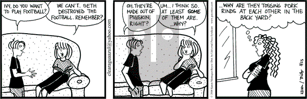 Clear Blue Water on Tuesday March 25, 2008 Comic Strip