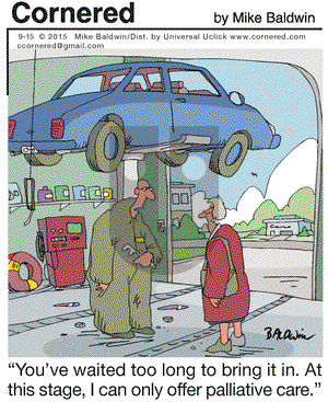 Cornered on Tuesday September 15, 2015 Comic Strip