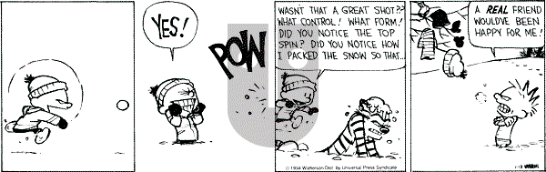 Calvin and Hobbes - Thursday January 13, 1994 Comic Strip
