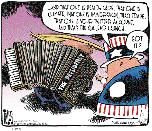 Tom Toles on Friday January 20, 2017 Comic Strip
