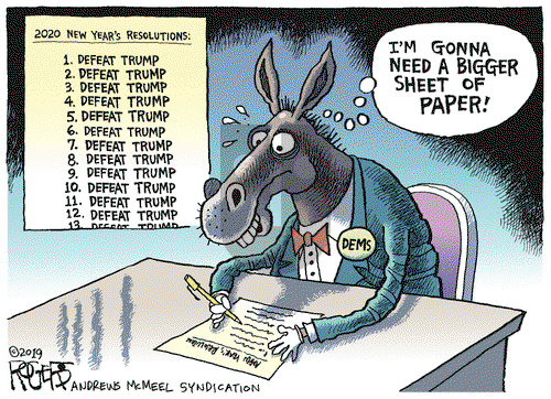Rob Rogers on Saturday December 28, 2019 Comic Strip