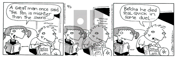 Soup to Nutz - Old on Thursday August 3, 2000 Comic Strip