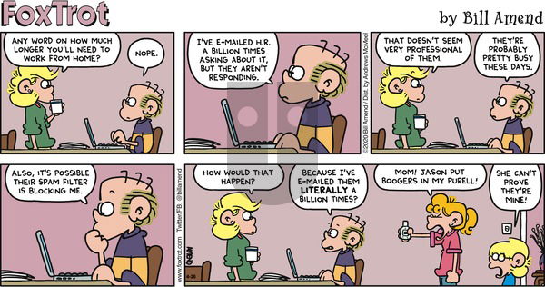 FoxTrot on Sunday April 26, 2020 Comic Strip