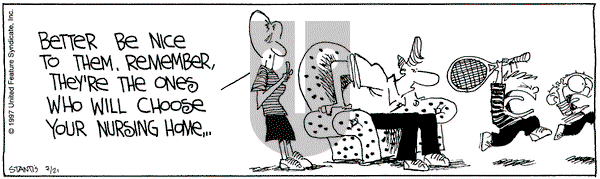 The Buckets on Monday July 21, 1997 Comic Strip