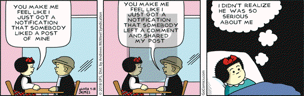 Nancy on Wednesday April 18, 2018 Comic Strip