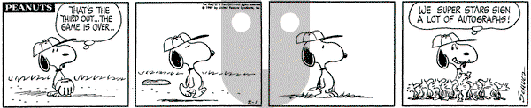 Peanuts on Friday August 1, 1969 Comic Strip