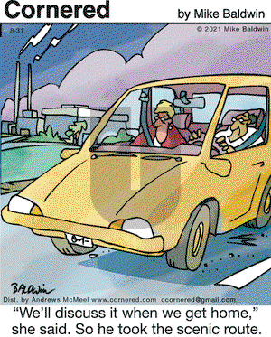 Cornered on Tuesday August 31, 2021 Comic Strip