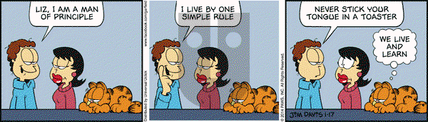 Garfield on Friday January 17, 2014 Comic Strip