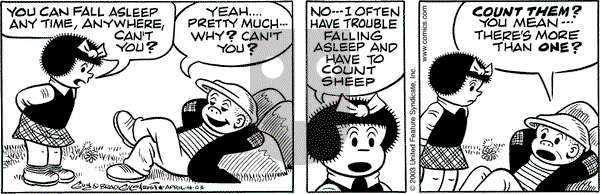 Nancy on Friday April 4, 2003 Comic Strip