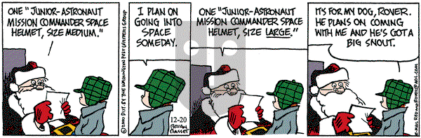 Red and Rover on Wednesday December 20, 2000 Comic Strip