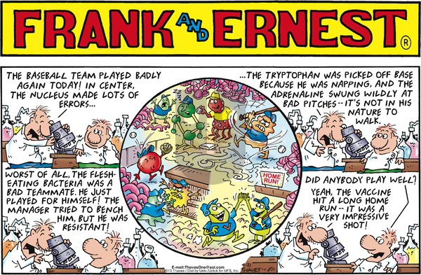 Frank and Ernest on Sunday April 21, 2013 Comic Strip