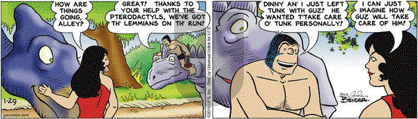 Alley Oop - Friday January 29, 2016 Comic Strip