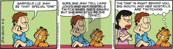 Garfield on Saturday March 5, 2011 Comic Strip