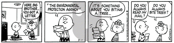 Peanuts on Tuesday March 1, 1977 Comic Strip