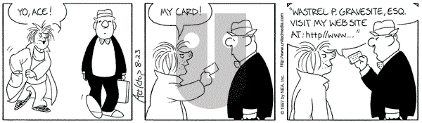 The Born Loser on Saturday August 23, 1997 Comic Strip