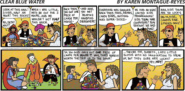 Clear Blue Water on Sunday October 31, 2004 Comic Strip