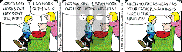 The Born Loser on Monday April 16, 2012 Comic Strip