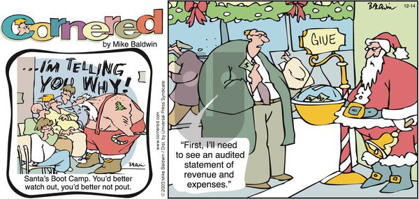 Cornered on Sunday December 14, 2003 Comic Strip