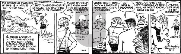 Alley Oop on Monday February 8, 1971 Comic Strip