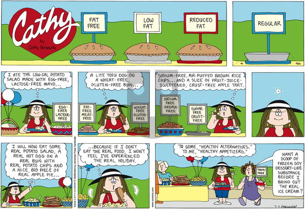 Cathy Classics on Sunday July 7, 2013 Comic Strip