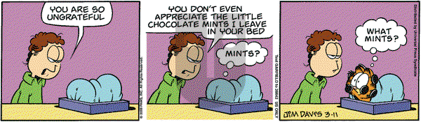 Garfield on Tuesday March 11, 2008 Comic Strip