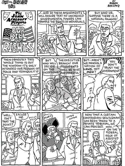 Tom the Dancing Bug on Saturday January 5, 2002 Comic Strip