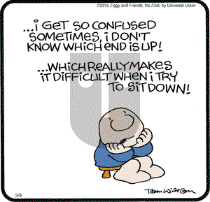 Ziggy on Wednesday March 9, 2016 Comic Strip