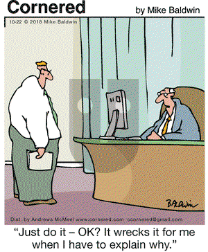 Cornered on Monday October 22, 2018 Comic Strip