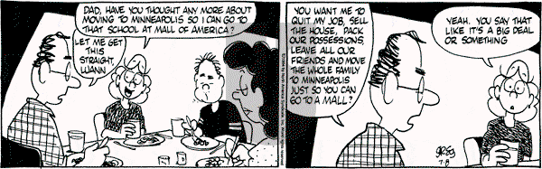 Luann on Friday July 8, 1994 Comic Strip