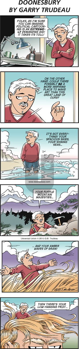 Doonesbury on Sunday July 26, 2015 Comic Strip