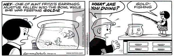 Nancy on Thursday January 29, 2004 Comic Strip