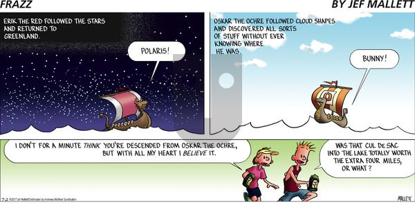 Frazz on Sunday July 2, 2017 Comic Strip