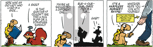 Over the Hedge on Thursday March 7, 2013 Comic Strip