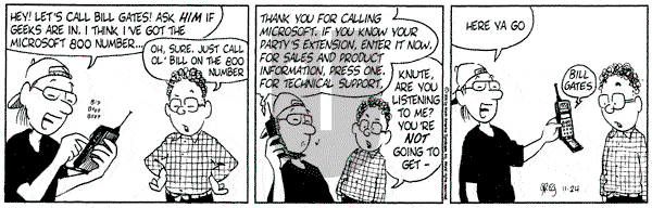 Luann on Friday November 24, 1995 Comic Strip
