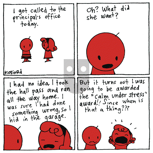 Haircut Practice on Monday January 8, 2024 Comic Strip