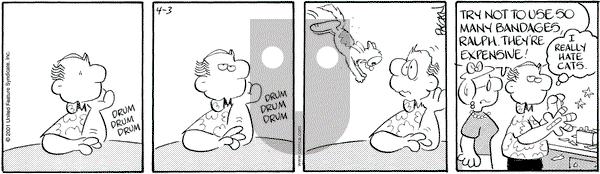 Drabble on Tuesday April 3, 2001 Comic Strip