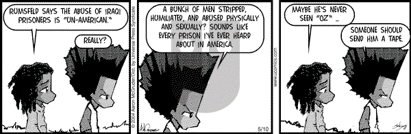 The Boondocks on Monday December 12, 2011 Comic Strip
