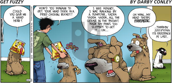 Get Fuzzy on Sunday October 5, 2003 Comic Strip