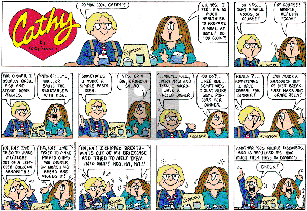 Cathy Classics - Sunday September 6, 1998 Comic Strip