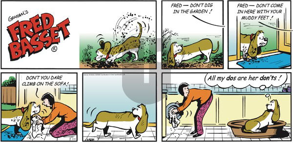 Fred Basset on Sunday February 25, 2018 Comic Strip
