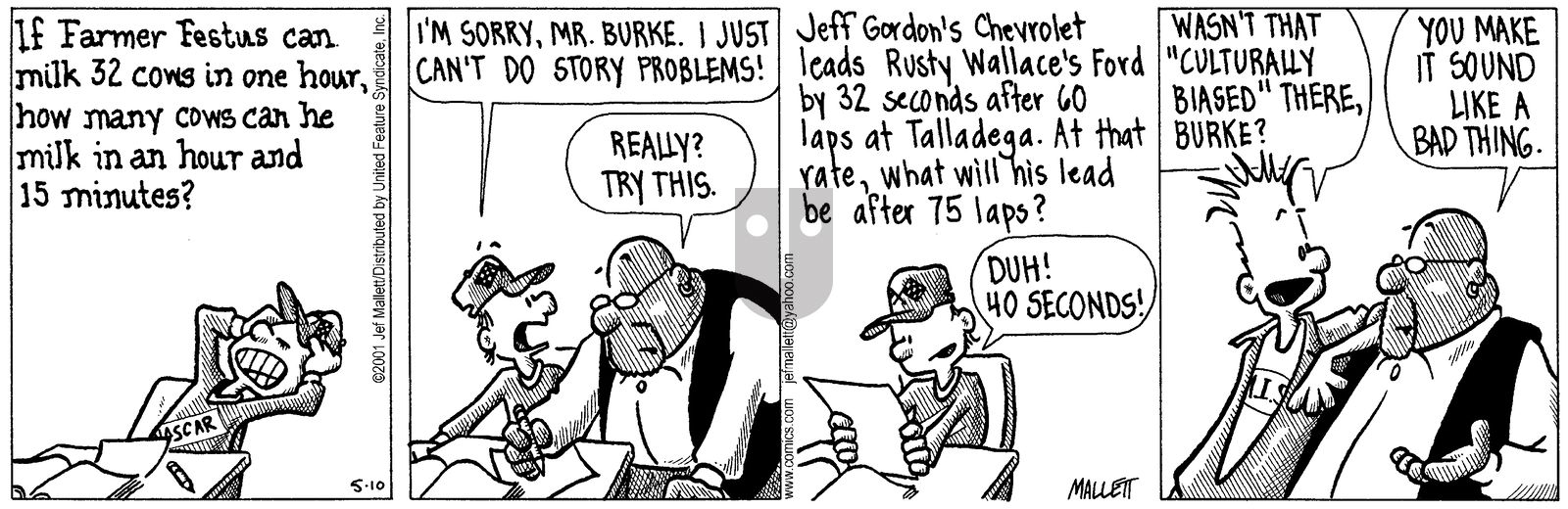 Frazz - Thursday May 10, 2001 Comic Strip